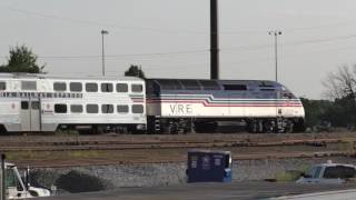 VRE Westbound running thru Powell Yard in Manassas, Va. 7/26/17