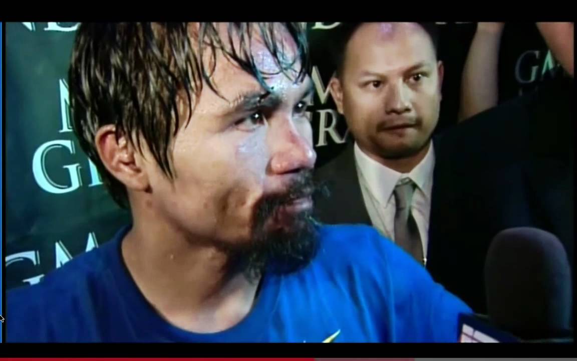 Manny Pacquiao Post Fight Interview - YouTube