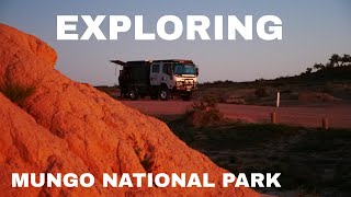 Exploring Mungo National Park, NSW + 4x4 truck + full time travel Australia + camping Vlog NBT EP.60