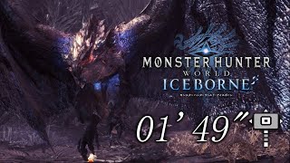 【MHWI】リオレウス希少種  01'49''ハンマー /Silver Rathalos Hammer Solo