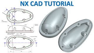 NX CAD Tutorial #105 | 3D Model Design Basic Beginners