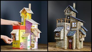 ❣DIY Old Farmhouse Using Cardboard Boxes❣