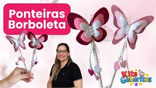 🦋 Ponteira de Borboletas com EVA ✨