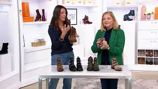 Miz Mooz Leather Buckled Ankle Boots - Sherri on QVC