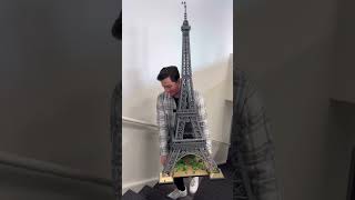Moving the LEGO Eiffel Tower into its new home. #lego #legohaul #legosets #lovebricks