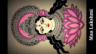 Beautiful Drawing of maa Lakshmi/ Lakshmi Puja special Drawing/ maa Lakshmi mandalaart