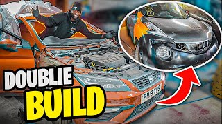 REBUILDING 2 WRECKED SALVAGE CARS (2015 NISSAN JUKE \u0026 2019 SEAT LEON FR) CAN WE GET PROFIT? - PART 2