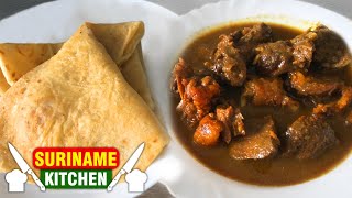 Roti Met Doks Vlees (Eenden Vlees Met Surinaamse Roti) | Roti With Duck Meat | Suriname Kitchen