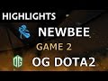 Newbee vs OG Dota2 [Game 2] The Manila Major 2016 - Dota Highlights