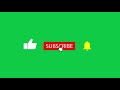 YouTube like subscribe bell icon buttons | Green screen