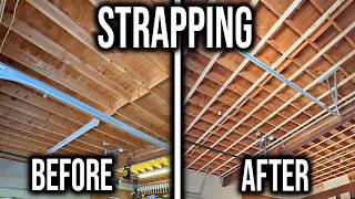 How to Strap Your Garage Ceiling For Drywall | Why It's Important