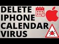 Delete calendar virus from iphone