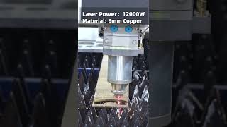 【HGSTAR】SMART 6015 PRO 12000W Laser Cutting Machine \u0026 Cutting 6mm Copper#shorts