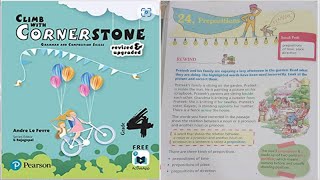 | PREPOSITIONS | CHAPTER 24 | CLIMB WITH CORNERSTONE | PEARSON | CLASS 4 |