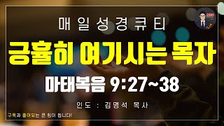 매일성경 [말씀 묵상 큐티 #마] 마태복음 9장 27~38절