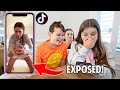 REACTING TO OUR OLDER SISTER'S TikToks DRAFTS! *can't believe what we found*