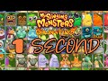 1 second of all monsters in My Singing Monsters: Dawn of Fire! [READ THE DESCRIPTION]