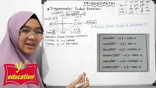 Trigonometri Sudut Berelasi // Cara Menentukan Nilai Perbandingan Trigonometri di Berbagai Kuadran