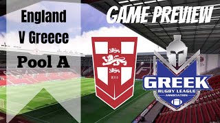 |England v Greece #RLWC Preview|