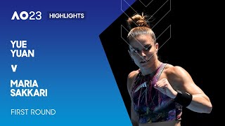 Yue Yuan v Maria Sakkari Highlights | Australian Open 2023 First Round