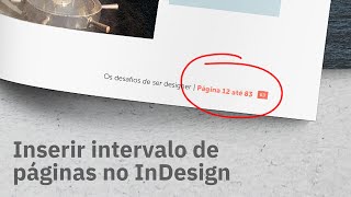 Inserir o intervalo de páginas de um capítulo no InDesign