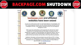Backpage.com SHUTDOWN by Federal agents..