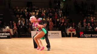 2014 European Latin Aarhus | Honor dance Jive | Aniello Langella \u0026 Khrystyna Moshenska