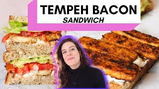 TEMPEH BACON SANDWICH / How to make vegan bacon / How to cook tempeh