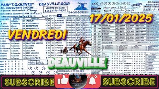 @programme quinté pronostics DEAUVILLE (VENDREDI) 17/01/2025