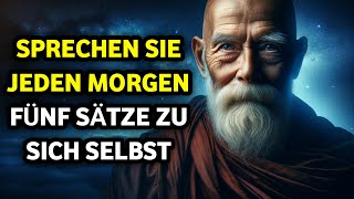 Wie man jeden Morgen 5 Sätze zu sich selbst spricht (Erklärung des Buddhismus)