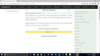 What is Serialization in Java? | javapedia.net
