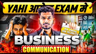 Business Communications | Sem1, 3 \u0026 5th B.A Prog Important Question with Answer | 100% PASS