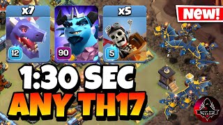 TH17 Attack Strategy With Dragon & Dragon Rider !! Best TH17 Attack Strategy in Clash of Clans🔥