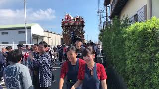 袋井祭り川井西町引き回し2023