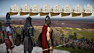 Massive Medieval Fleet Lands On Ancient Island | Ultimate Epic Battle Simulator 2 | UEBS 2