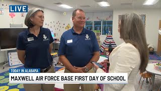 Maxwell Air Force Base first day of school is today!