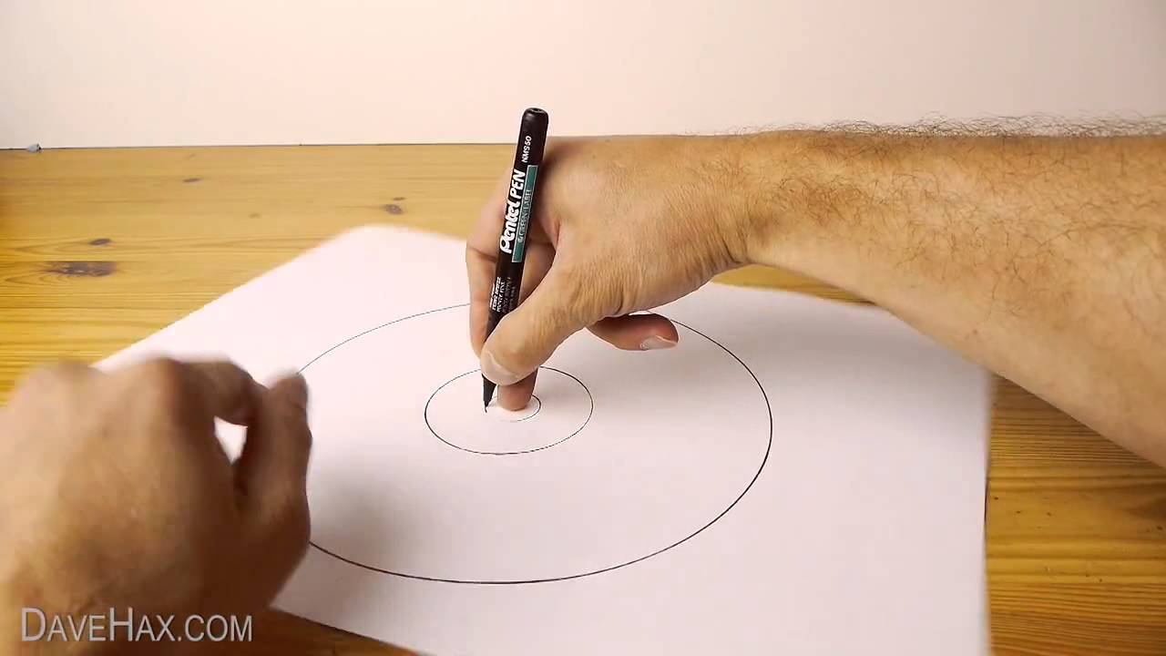 How To Draw A Perfect Circle Freehand - YouTube