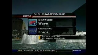 2005 MISL Finals Game 2 - Cleveland Force vs. Milwaukee Wave - Missing end of game