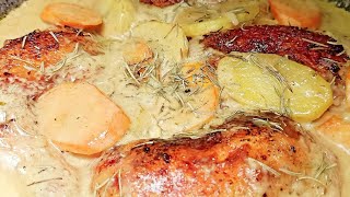 Creamy Rosemary Chicken | No Baked Chicken With Rosemary Sauce | EC Rekados Kitchenette