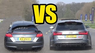 AUDI TT RS vs AUDI RS6+ ABT! DRAG RACE