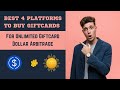 BEST 4 PLATFORMS TO BUY GIFTCARDS AT LOW RATE FOR UNLIMITED GIFTCARD DOLLAR ARBITRAGE