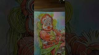 gulikan theyyam drawing #shorts