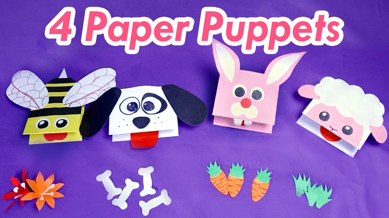 Animal Paper Hand Puppets At Celeste Fillmore Blog