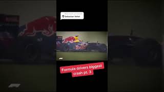 Sebastian Vettel’s biggest formula crash #f1