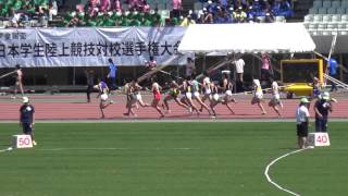 2015日本ｲﾝｶﾚ男子1500m予選2組 井上弘也3.47.72 Hiroya INOUE1st 山本雄大 安齋宰