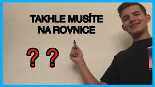 Příprava na přijímací zkoušky #6 - Rovnice | Richard Hrubý