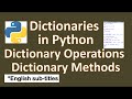 Python Dictionaries - Python Dictionary Tutorial - Python Dictionary Program - Dictionary In Python