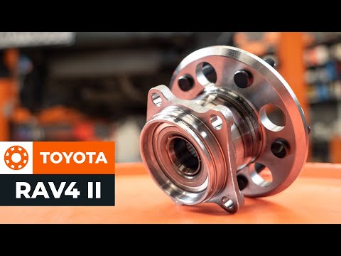 How to replace a rear wheel bearing on a TOYOTA RAV4 II TUTORIAL AUTODOC