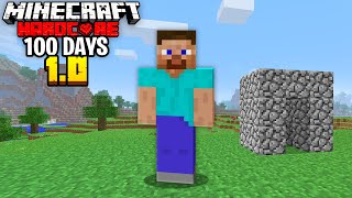 I Survived 100 Days in OLD Minecraft Hardcore And Here's What Happened.