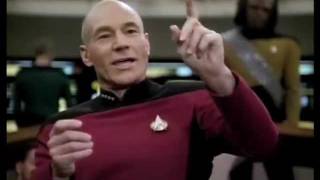 Captain Picard Battles Daimon Tog for Lwaxana Troi